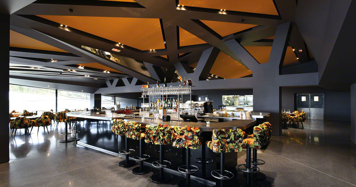 Panneaux acoustiques dans un restaurant