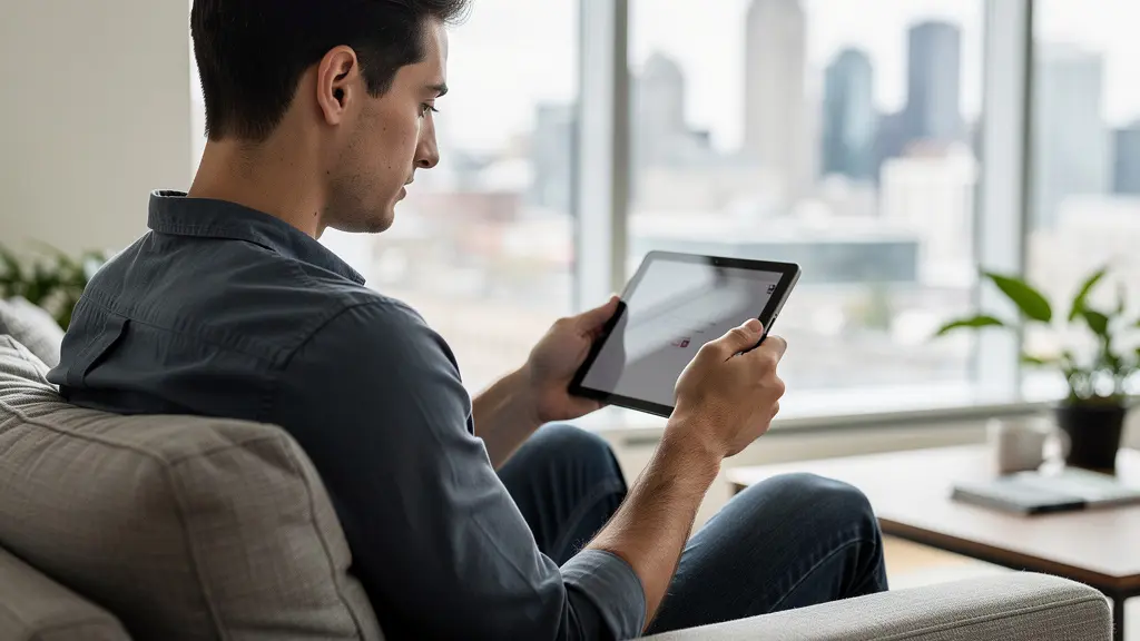 Intérieur lumineux d'un condo moderne à Montréal avec vue sur la ville